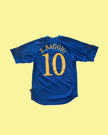 Italy NT 2003/04 Puma with Roberto Baggio 10 Nameset Football Jersey