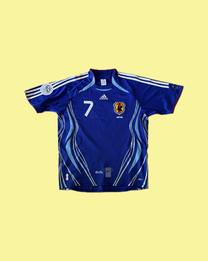 Japan NT 2006/07 Adidas with Hidetoshi Nakata 7 Nameset Football Jersey