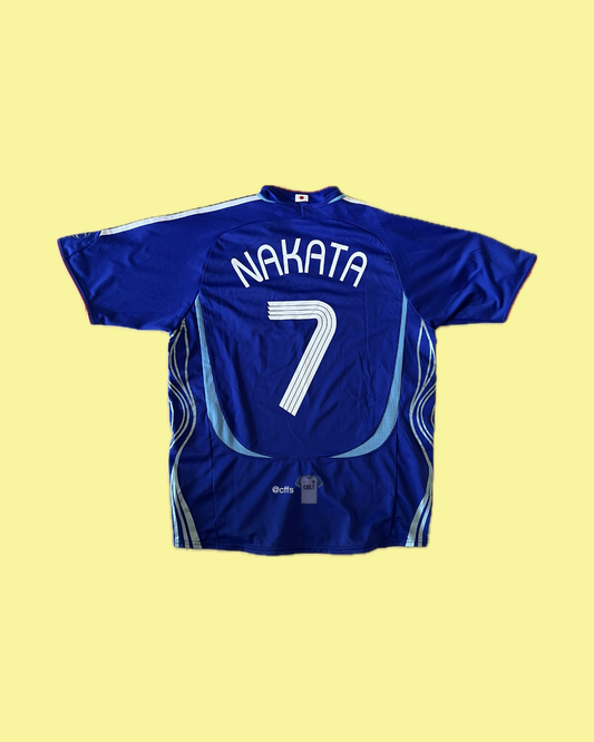 Japan NT 2006/07 Adidas with Hidetoshi Nakata 7 Nameset Football Jersey