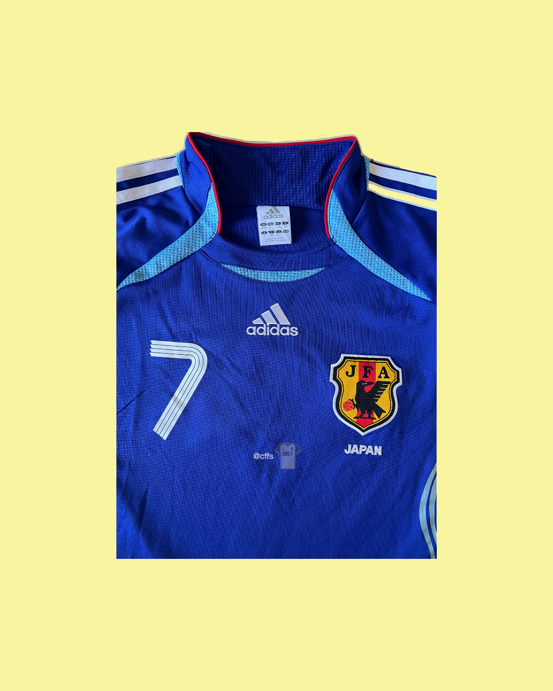 Japan NT 2006/07 Adidas with Hidetoshi Nakata 7 Nameset Football Jersey