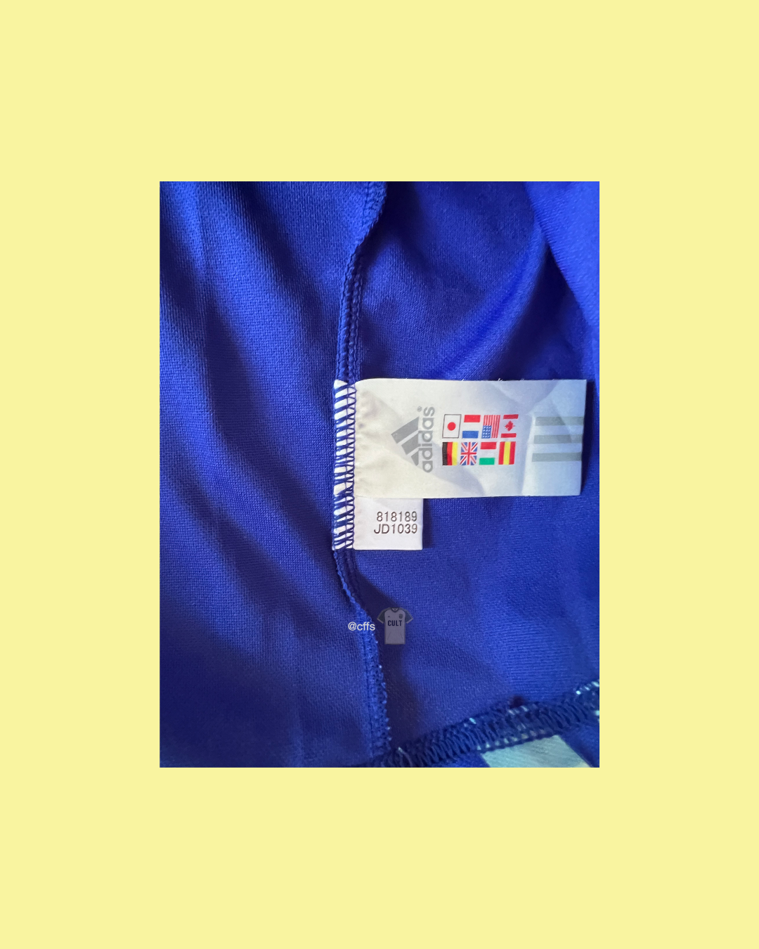 Japan NT 2006/07 Adidas with Hidetoshi Nakata 7 Nameset Football Jersey