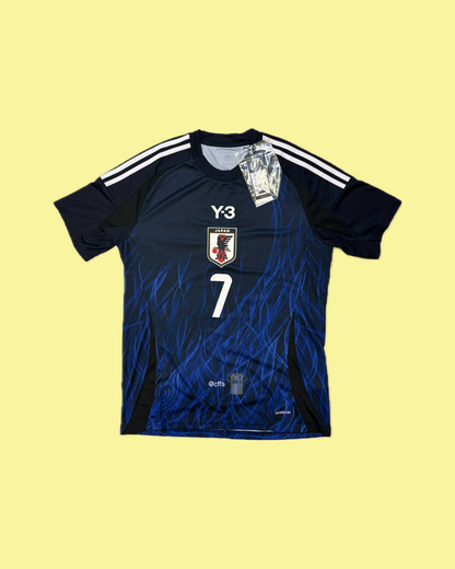 Japan NT 2024/25 Adidas Y-3 with Kaoru Mitoma 7 Nameset Football Jersey - Cult Fave Football Shirts