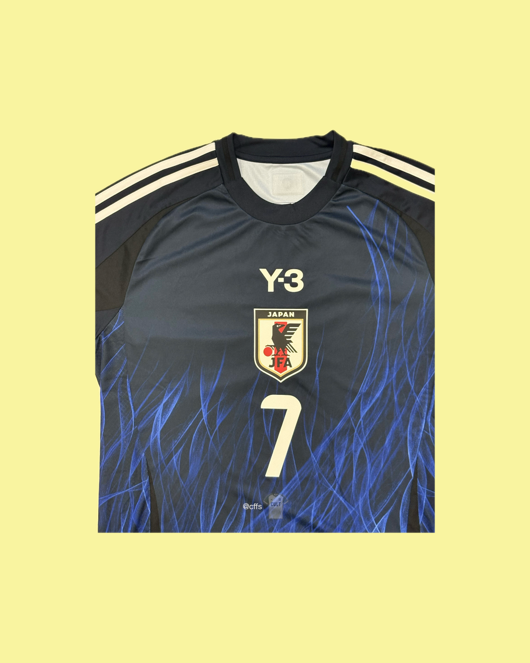 Japan NT 2024/25 Adidas Y-3 with Kaoru Mitoma 7 Nameset Football Jersey - Cult Fave Football Shirts