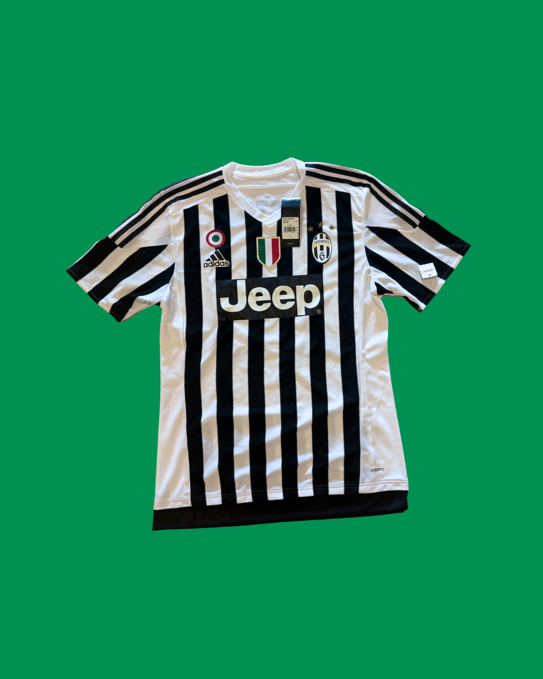 Juventus 2015/16 Adidas with Stephan Lichtsteiner 26 (Player Version) Nameset Football Jersey