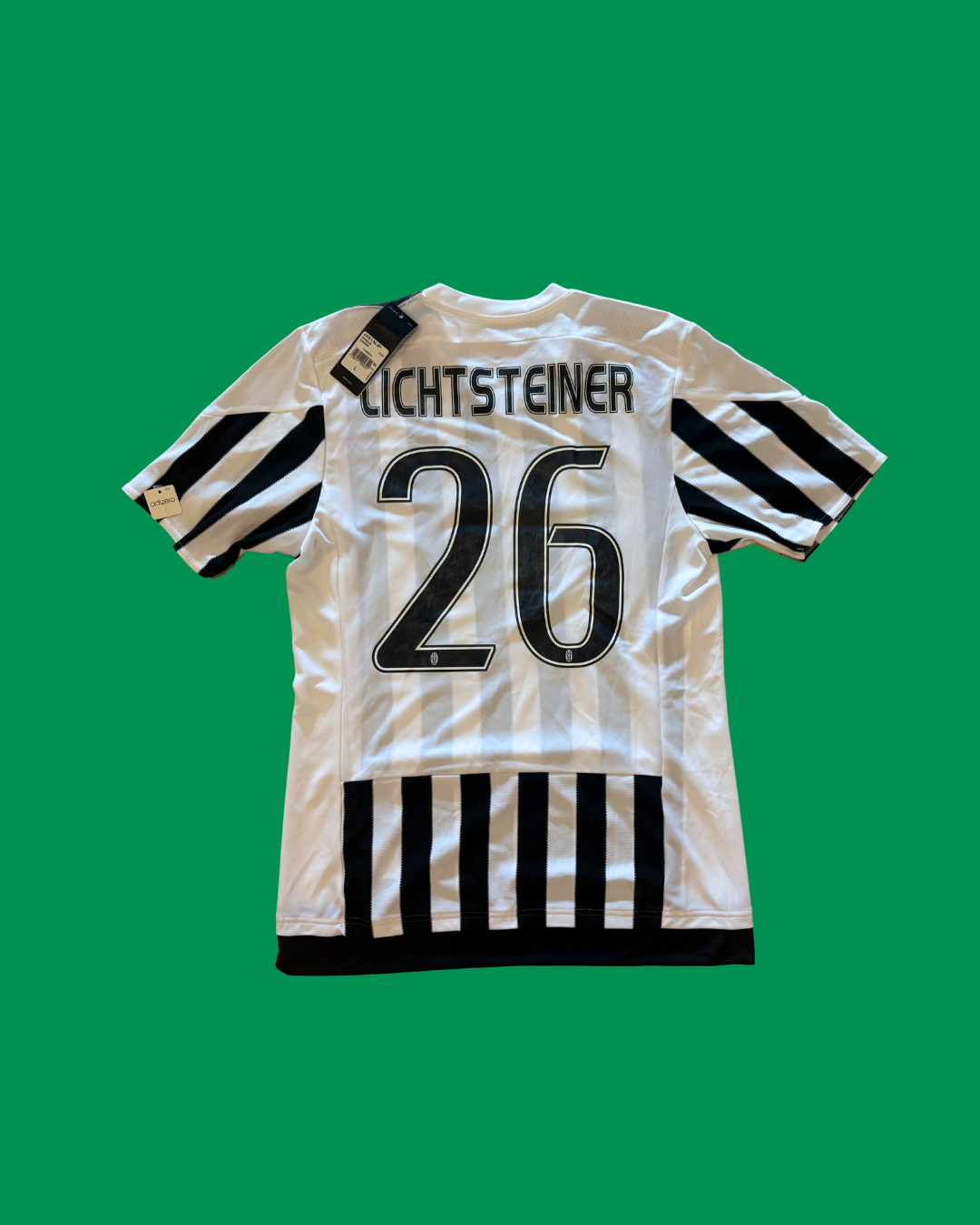 Juventus 2015/16 Adidas with Stephan Lichtsteiner 26 (Player Version) Nameset Football Jersey