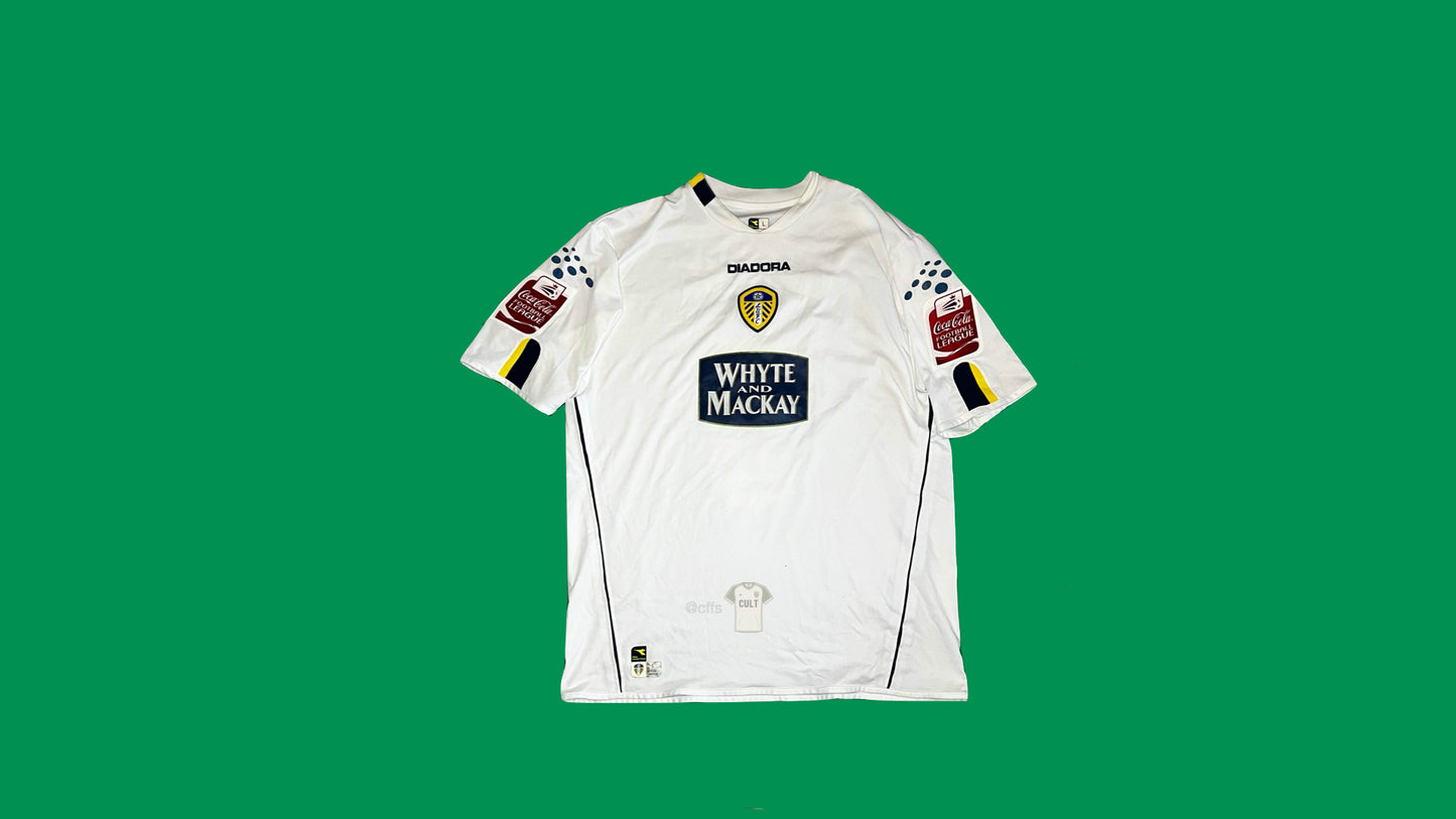 Leeds United 2004/05 Diadora Home jersey with Lucas Radebe 5