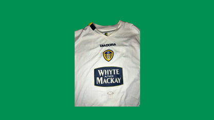 Leeds United 2004/05 Diadora Home jersey with Lucas Radebe 5 - Cult Fave Football Shirts