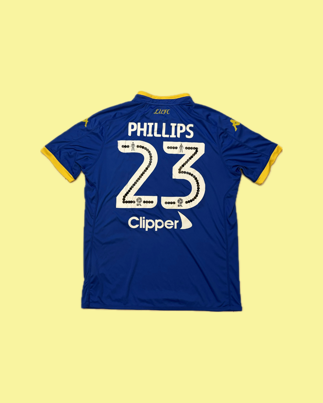Leeds United 2016/17 Kappa with Kalvin Phillips 23 Nameset Football Jersey