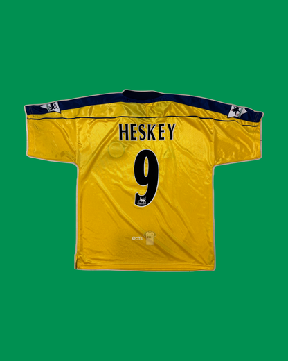Leicester City 1999/01 Le Coq Sportif with Emile Heskey 9 Nameset Football Jersey - Cult Fave Football Shirts