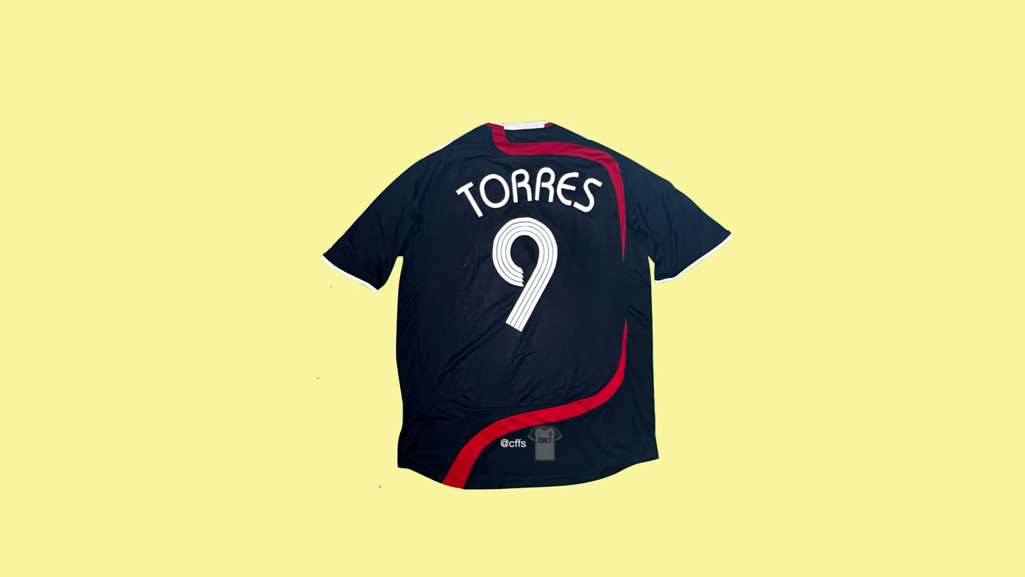 Liverpool 2007/08 Adidas with Fernando Torres 9 Nameset Vintage Football Jersey