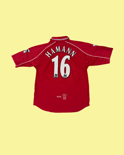 Liverpool FC 2000/02 Reebok Home with Dietmar Hamann 16 Football Jersey