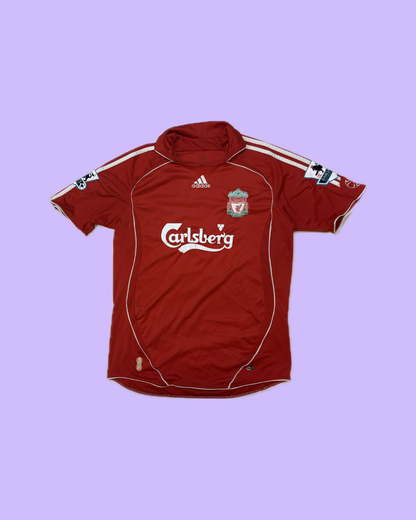 Liverpool FC 2006/07 Adidas with Steve Finnan 3 Nameset Football Jersey