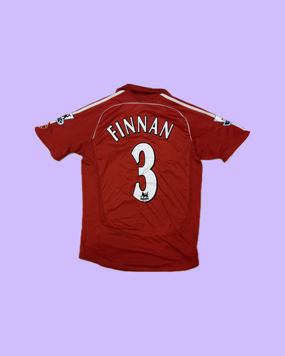 Liverpool FC 2006/07 Adidas with Steve Finnan 3 Nameset Football Jersey