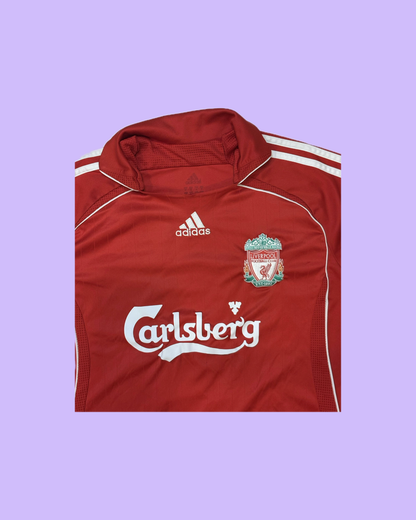 Liverpool FC 2006/07 Adidas with Steve Finnan 3 Nameset Football Jersey