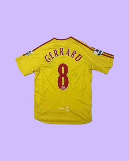 Liverpool FC 2006/07 Adidas with Steven Gerrard 8 Nameset Football Jersey - Cult Fave Football Shirts