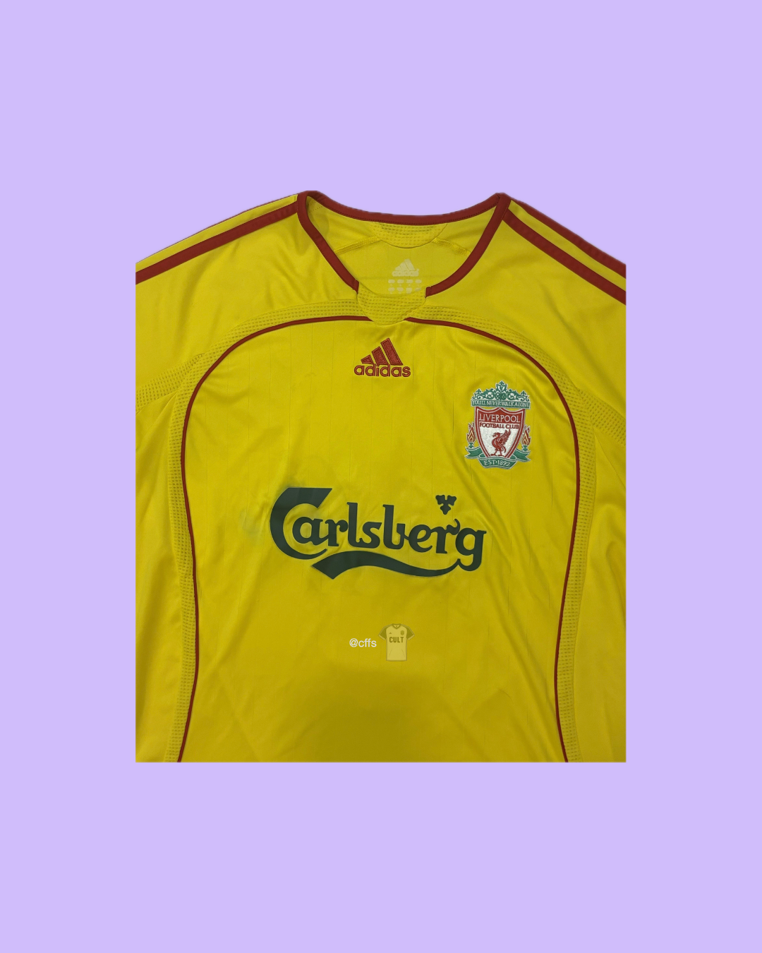 Liverpool FC 2006/07 Adidas with Steven Gerrard 8 Nameset Football Jersey - Cult Fave Football Shirts