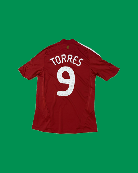 Liverpool FC 2008/10 Adidas with Fernando Torres 9 Nameset Football Jersey