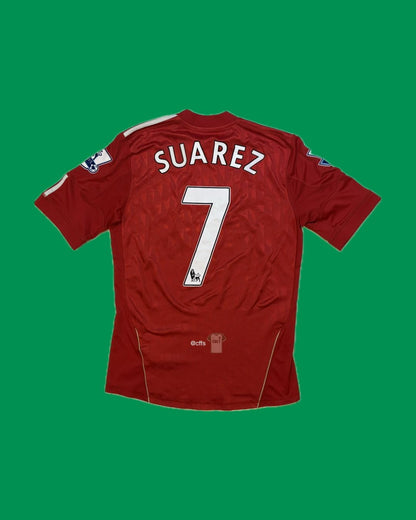 Liverpool FC 2010/12 Adidas with Luis Suarez 7 Nameset Football Jersey - Cult Fave Football Shirts