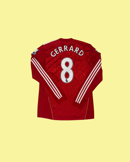 Liverpool FC 2010/12 Adidas with Steven Gerrard 8 Nameset Football Jersey
