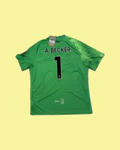 Liverpool FC 2021/22 Nike with Alisson Becker 1 Nameset Football Jersey - Cult Fave Football Shirts