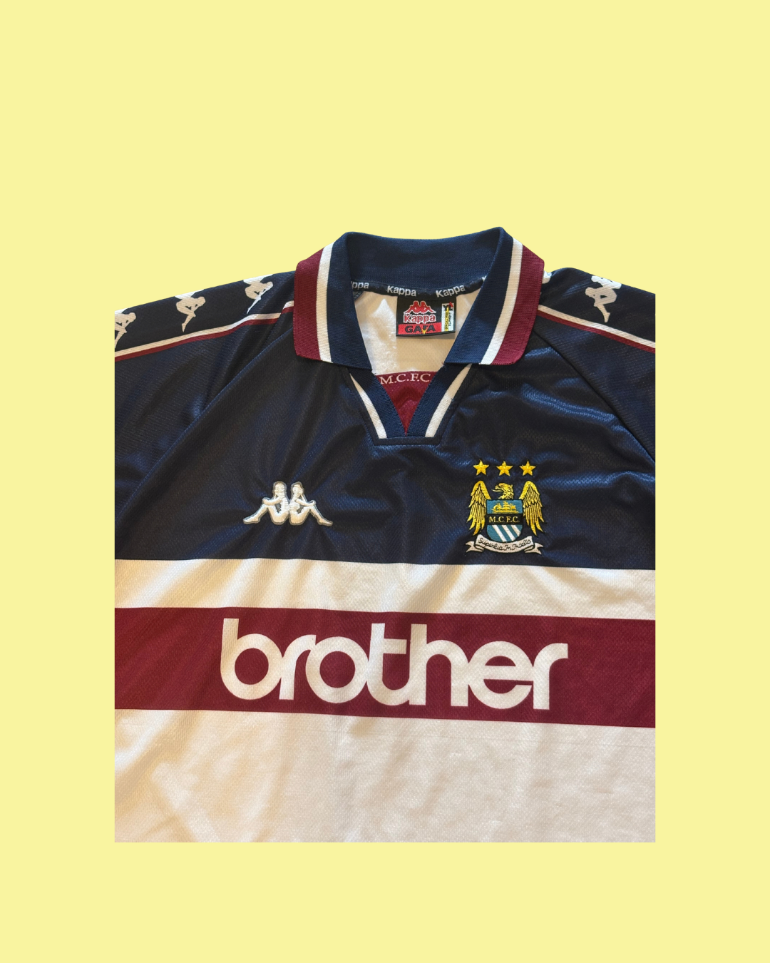 Manchester City 1997/98 Kappa Football Jersey