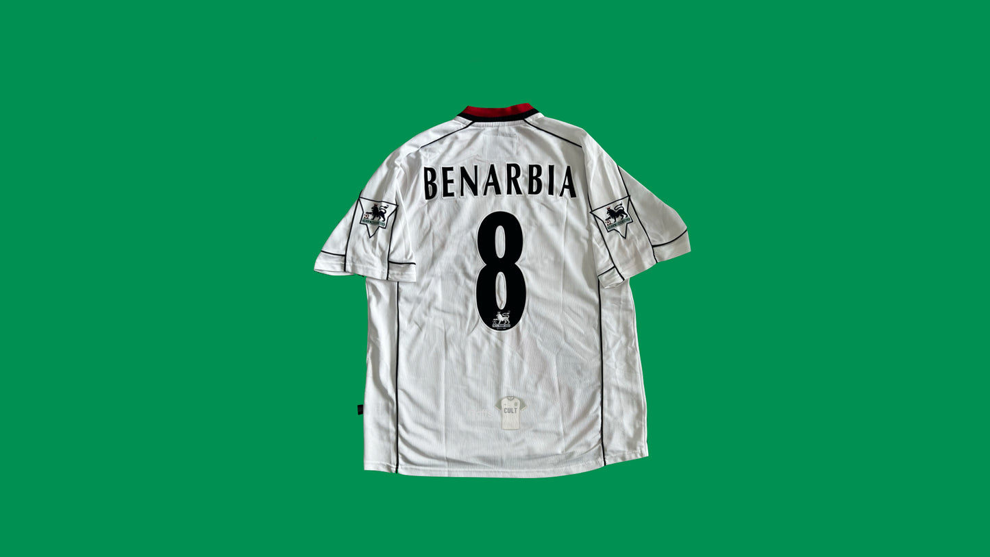 Manchester City 2002/03 Le Coq Sportif with Ali Benarbia 8 Nameset Vintage Football Jersey