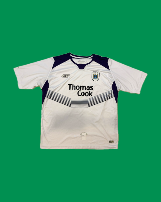 Manchester City 2004/05 Reebok with Sun Jihai 17 Nameset Football Jersey - Cult Fave Football Shirts