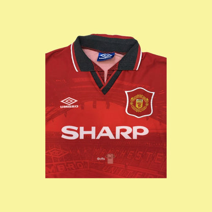 Manchester United 1994/96 Umbro with Eric Cantona 7 Nameset - Cult Fave Football Shirts