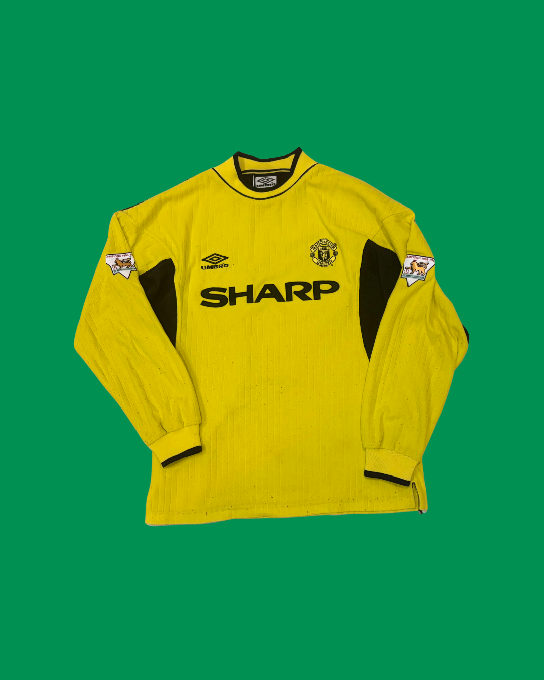 Manchester United 1999/2000 Umbro Goalkeeper with Raimond Van Der Gouw 17 Football Jersey