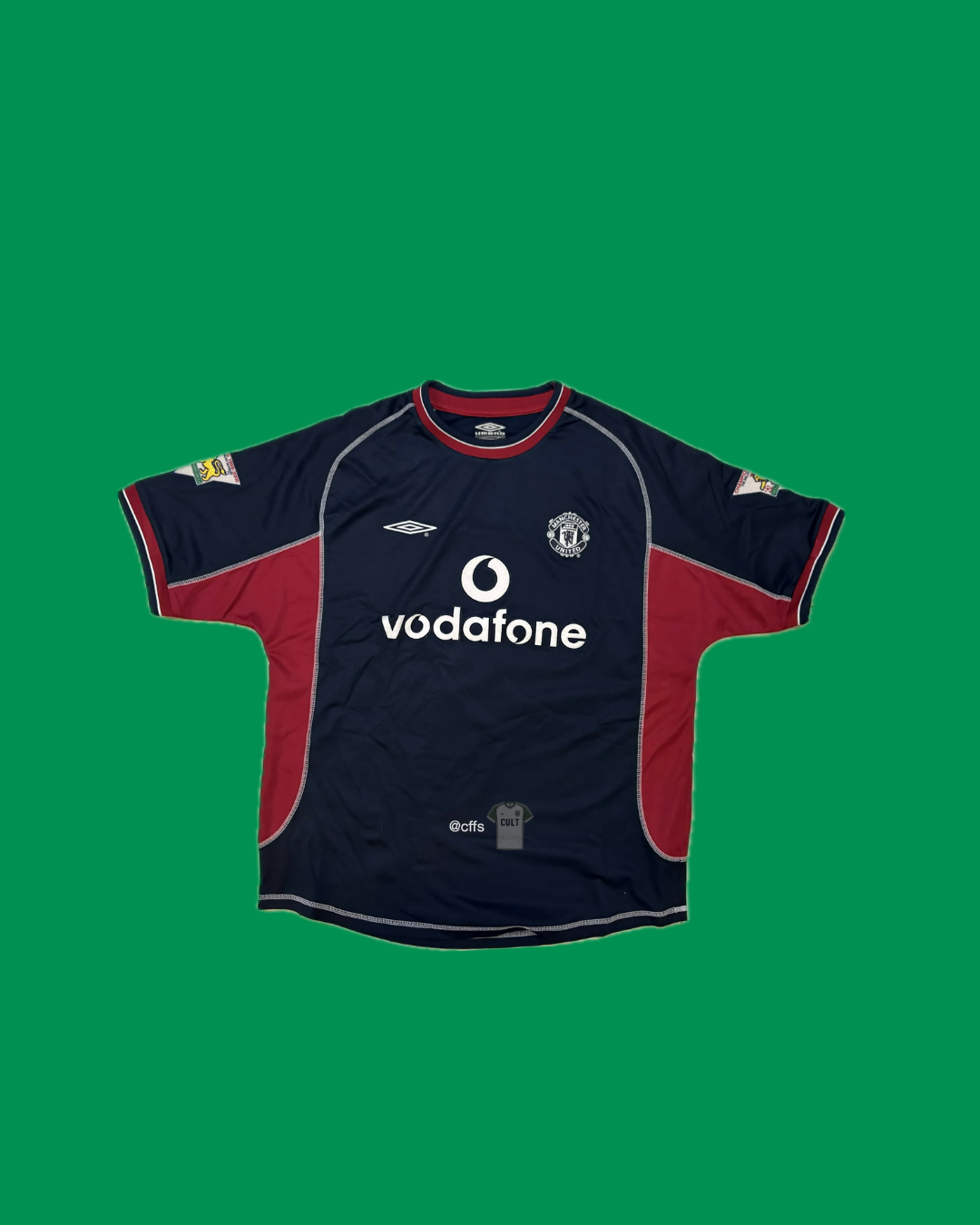 Manchester United 2000/01 Third with Jaap Stam 6 Nameset Football Jersey - Cult Fave Football Shirts