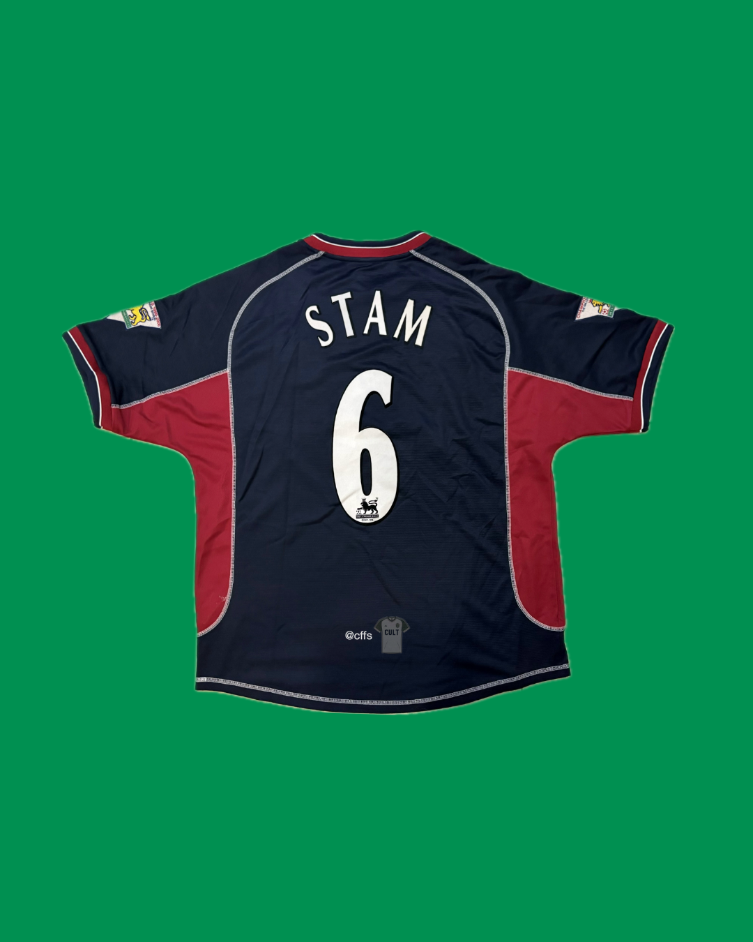 Manchester United 2000/01 Third with Jaap Stam 6 Nameset Football Jersey - Cult Fave Football Shirts