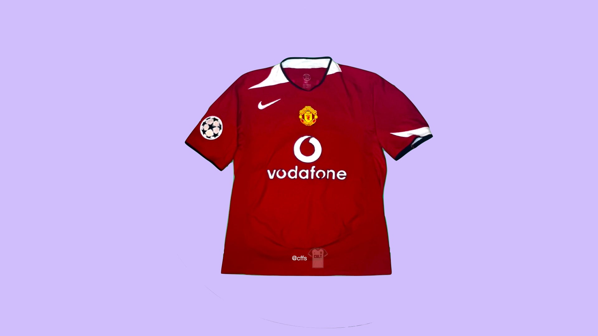 Manchester United 2004-2006 Nike with Cristiano Ronaldo 7 Nameset Vintage Football Jersey - Cult Fave Football Shirts