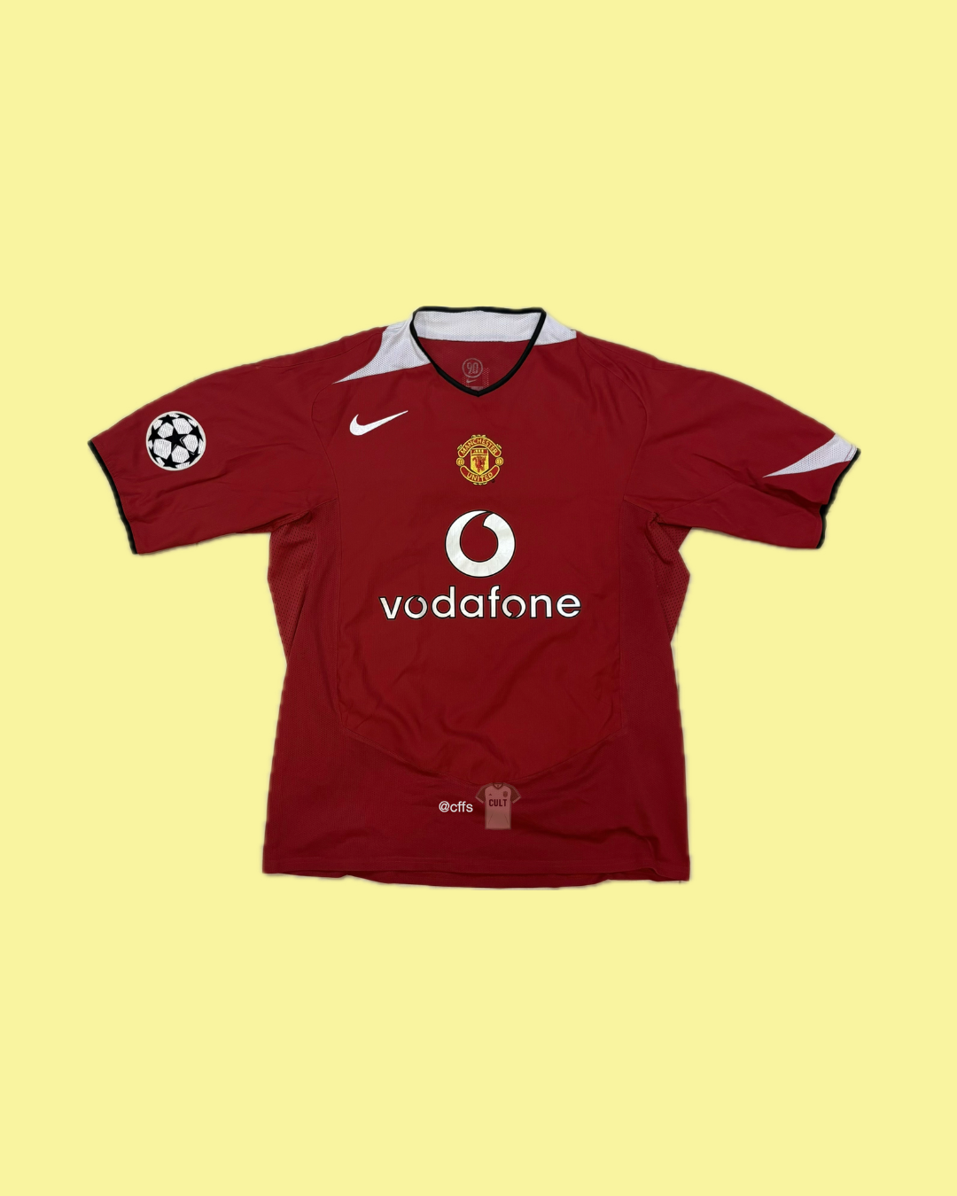 Manchester United 2005/06 Nike with Park Ji Sung 13 Nameset Football Jersey - Cult Fave Football Shirts