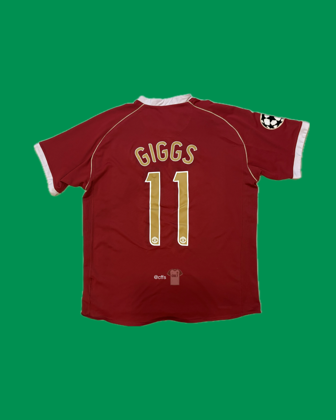 Manchester United 2006/06 Nike with Ryan Giggs 11 Nameset Football Jersey