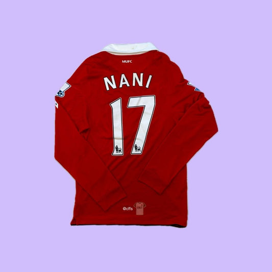 Manchester United 2010/11 Nike with Nani 17 Vintage Football Jersey - Cult Fave Football Shirts