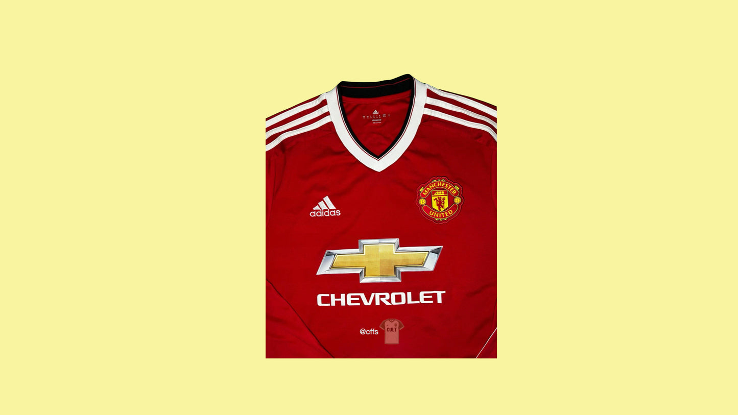 Manchester United 2015/16 Adidas with Wayne Rooney 10 Nameset Vintage Football Jersey