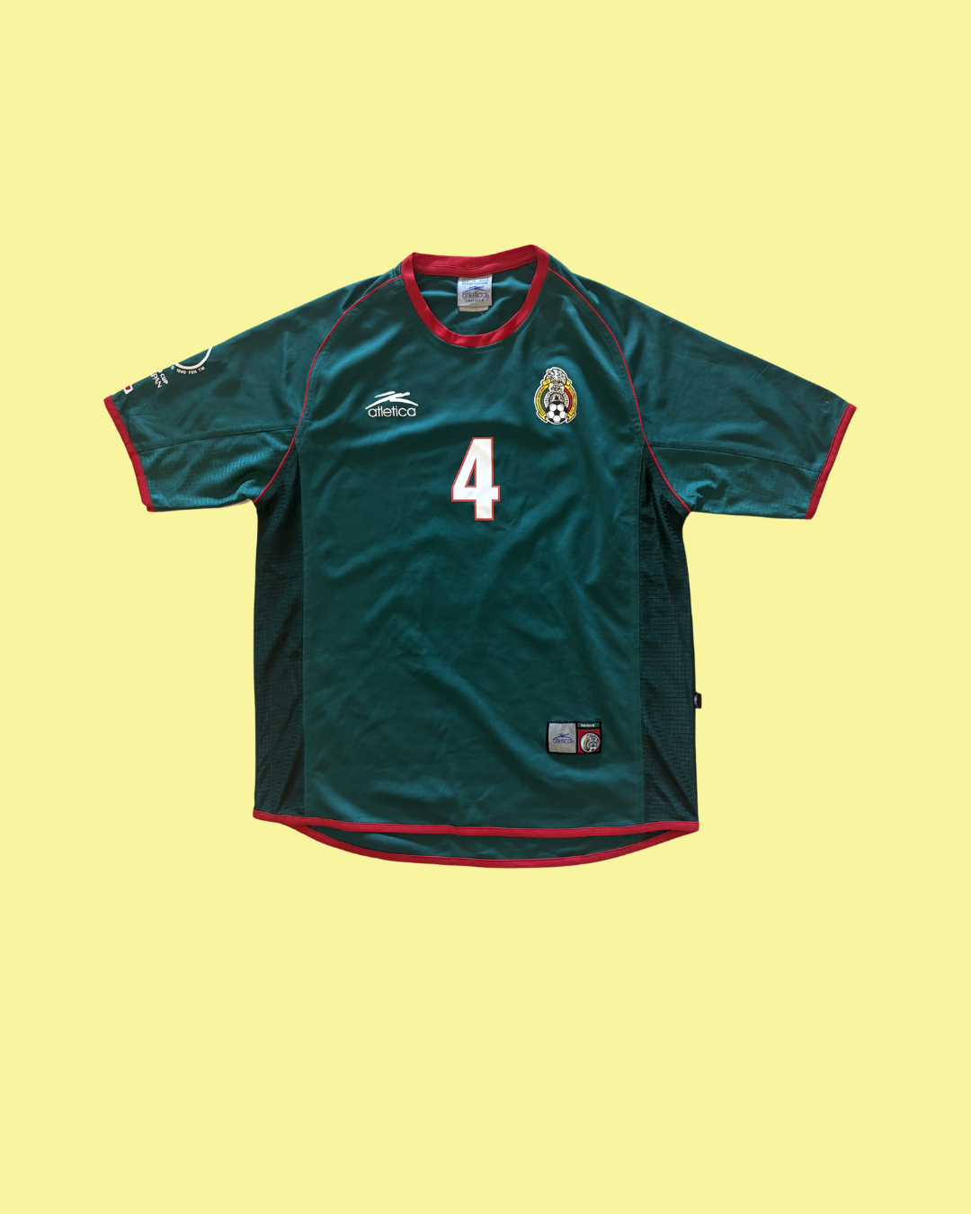 Mexico NT 2002 Atletica with Rafael Marquez 4 Nameset Football Jersey