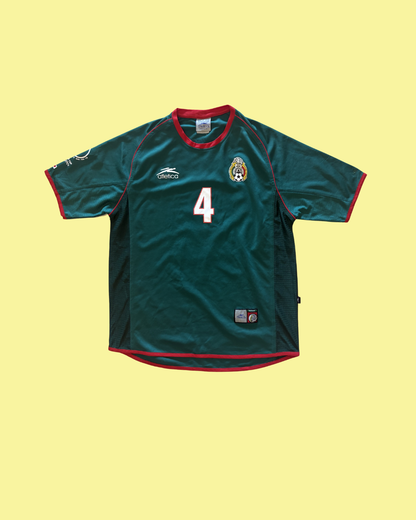 Mexico NT 2002 Atletica with Rafael Marquez 4 Nameset Football Jersey