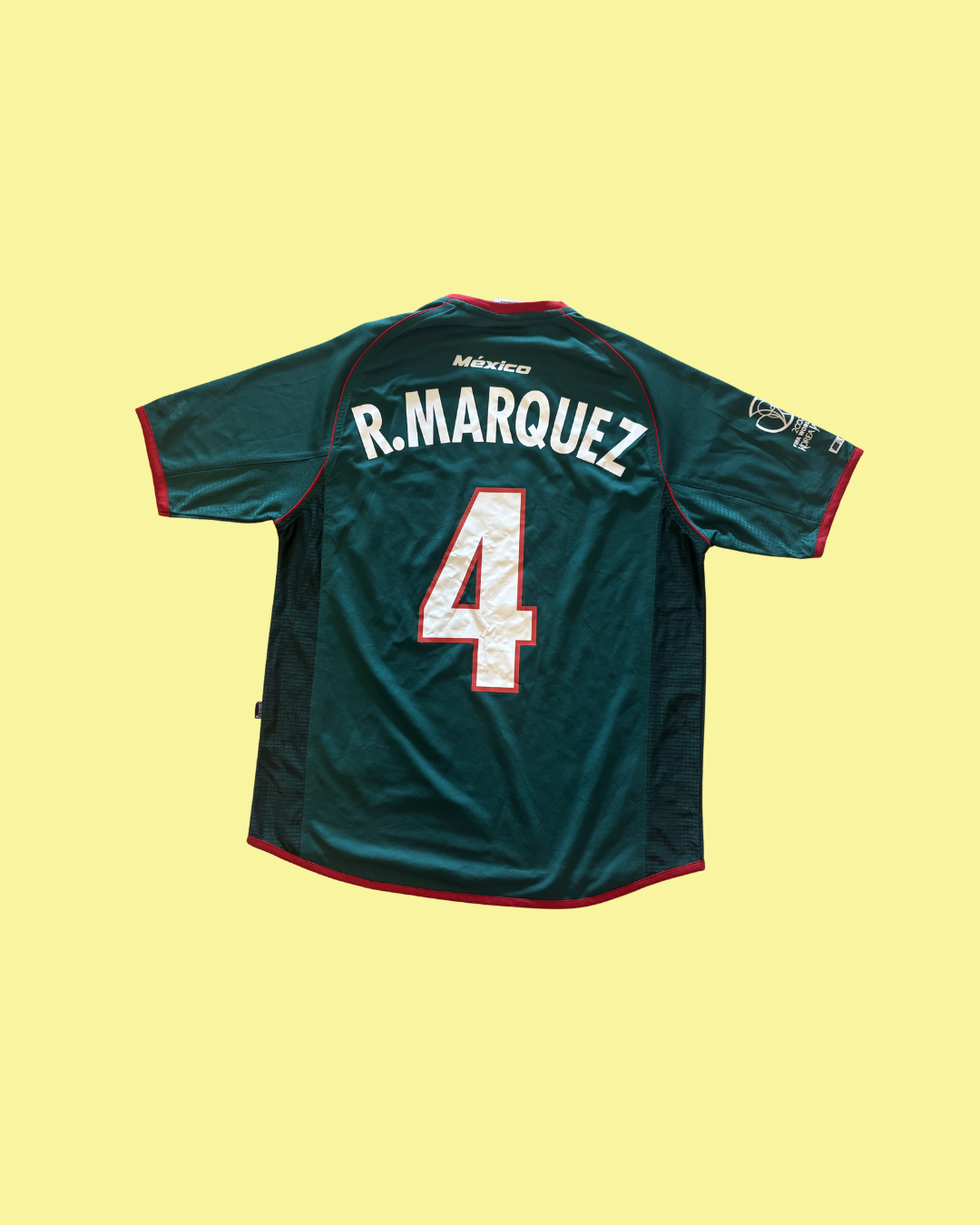 Mexico NT 2002 Atletica with Rafael Marquez 4 Nameset Football Jersey