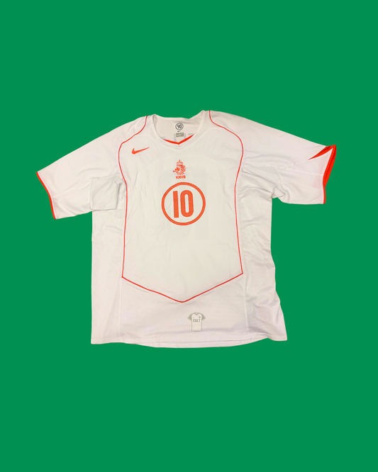 Netherlands NT 2004/2006 Nike with Ruud Van Nistelrooy 10 Nameset Football Jersey