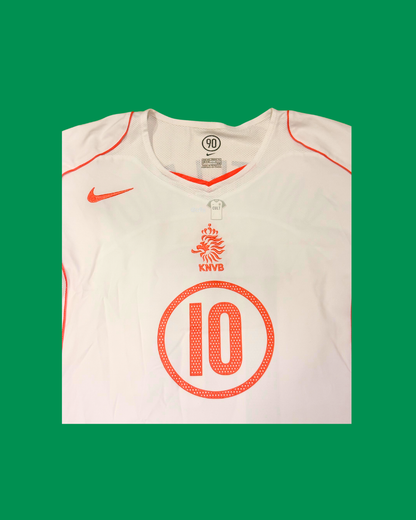 Netherlands NT 2004/2006 Nike with Ruud Van Nistelrooy 10 Nameset Football Jersey