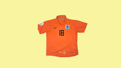Netherlands NT 2006 Nike with Mark van Bommel 18 Nameset Nike - Cult Fave Football Shirts