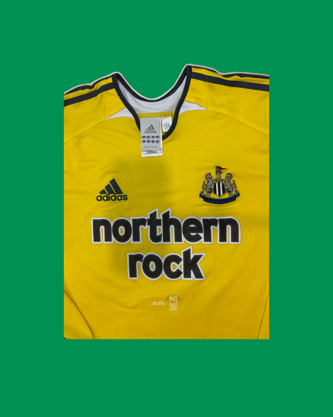 Newcastle United 2005/06 Adidas with Shay Given 1 Nameset Football Jersey