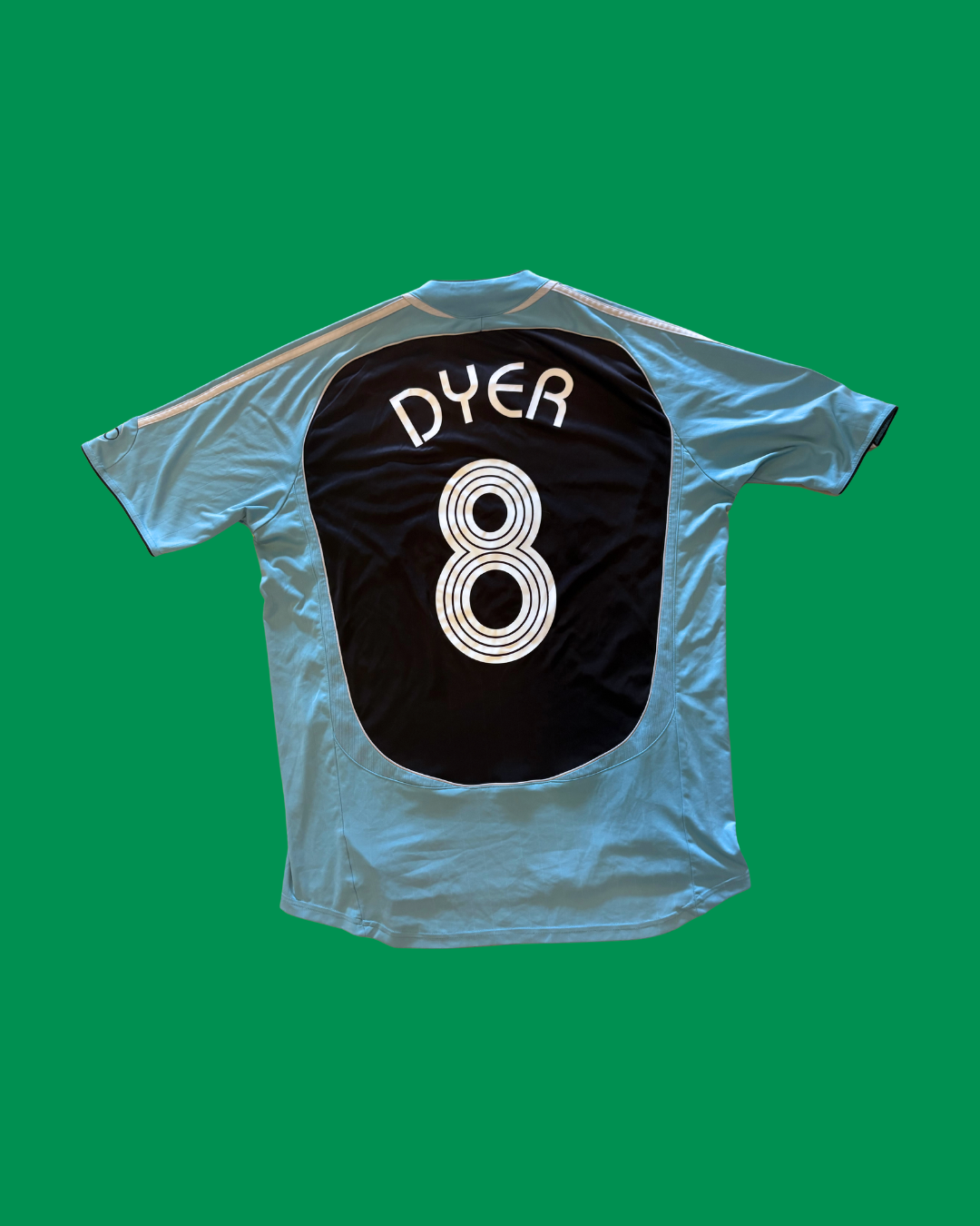 Newcastle United 2006/07 Adidas with Kieron Dyer 8 Nameset Football Jersey