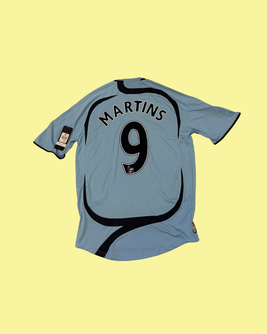 Newcastle United 2007/08 Adidas Away with Obafemi Martins 9 Football Jersey