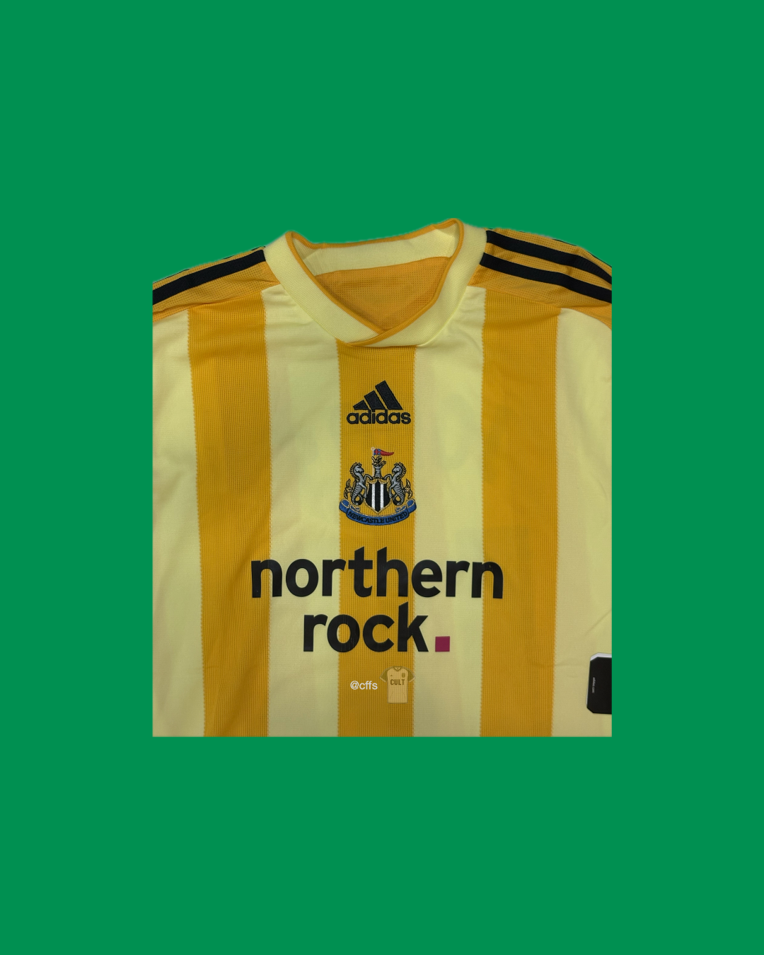 Newcastle United 2009/10 Adidas with Jonas Gutierrez 18 Nameset Football Jersey