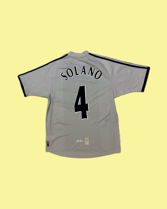 Newcastle United FC 2002/03 Adidas with Nolberto Solano 4 Nameset Football Jersey