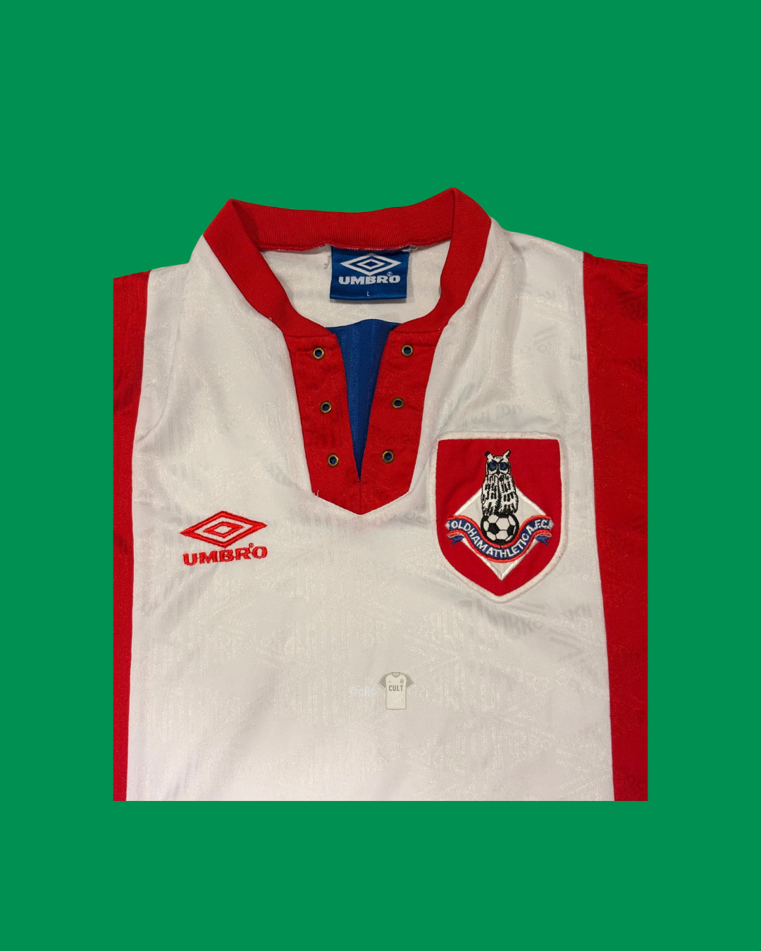 Oldham Athletic 1992/93 Umbro Away Football Jersey