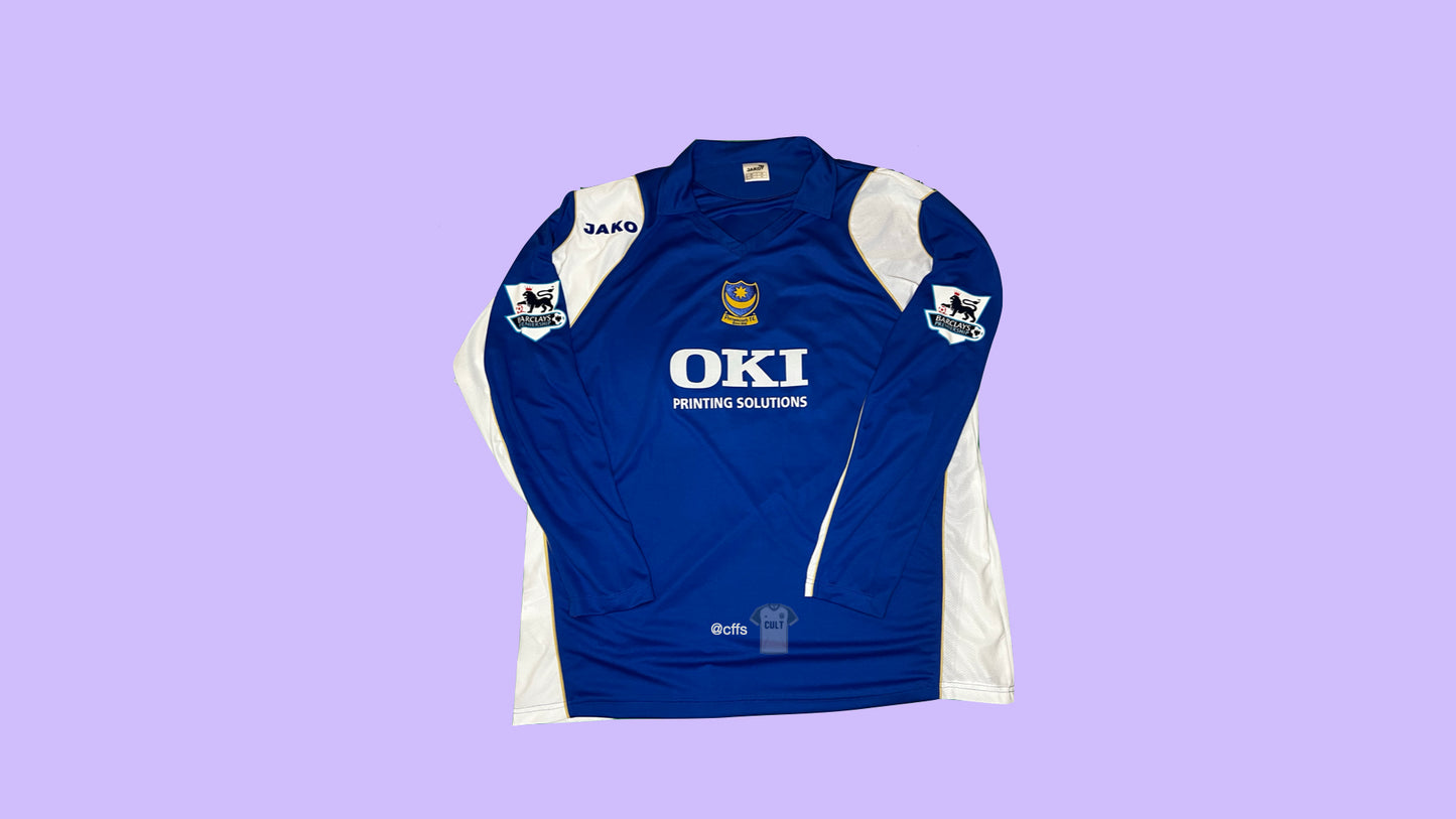 Portsmouth 2005/06 Jako with Nwankwo Kanu 27 Nameset Vintage Football Jersey