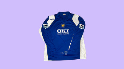 Portsmouth 2005/06 Jako with Nwankwo Kanu 27 Nameset Vintage Football Jersey - Cult Fave Football Shirts